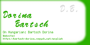 dorina bartsch business card